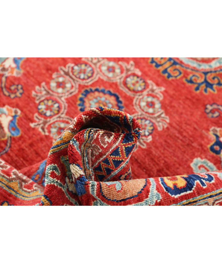 Hand Knotted Nomadic Caucasian Humna Wool Rug 5' 9" x 8' 8" - No. AT95404