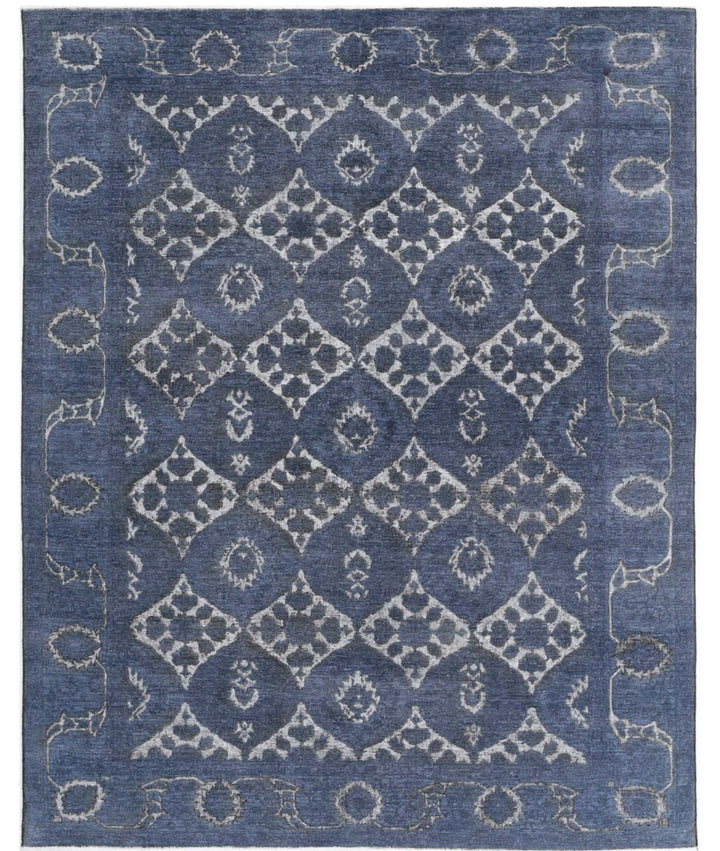 Hand Knotted Onyx Wool Rug 7' 8" x 9' 7" - No. AT17522