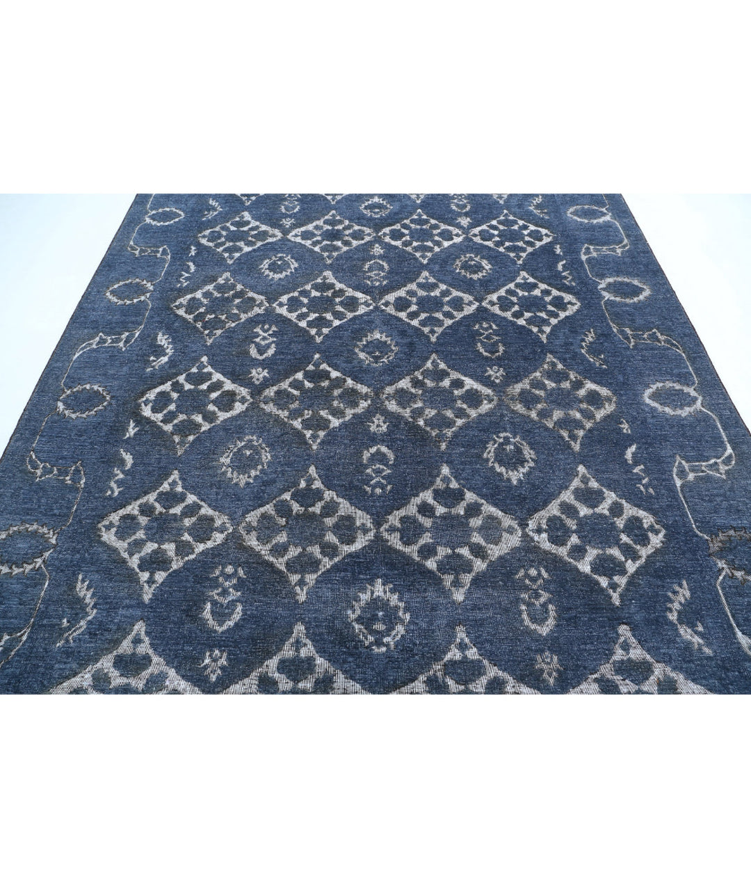 Hand Knotted Onyx Wool Rug 7' 8" x 9' 7" - No. AT17522