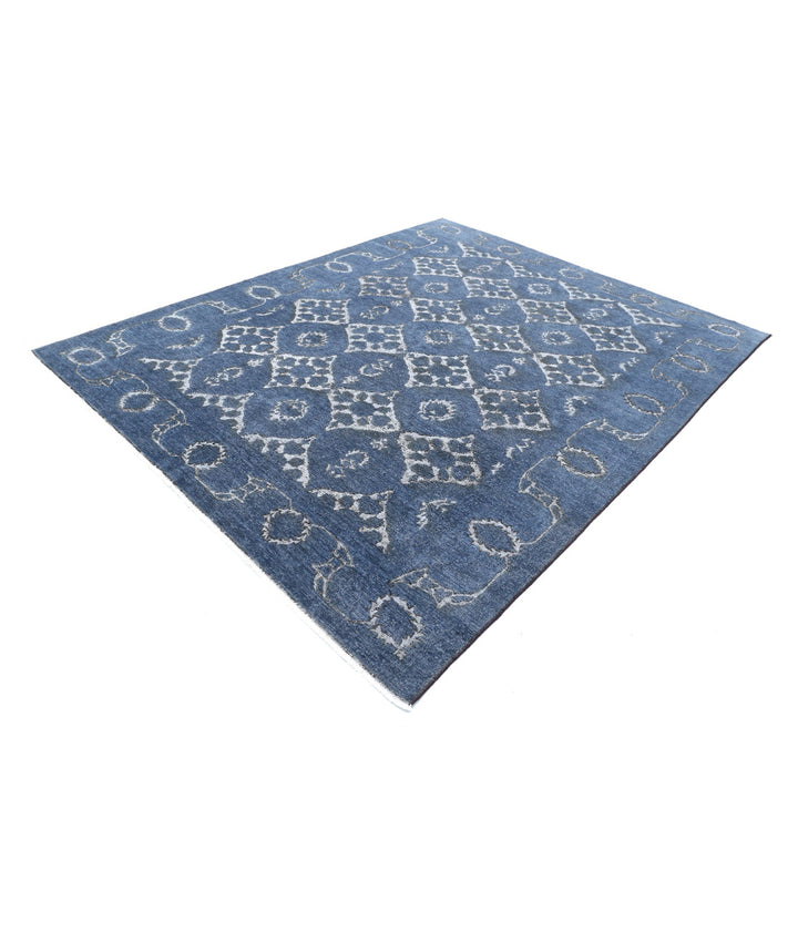 Hand Knotted Onyx Wool Rug 7' 8" x 9' 7" - No. AT17522