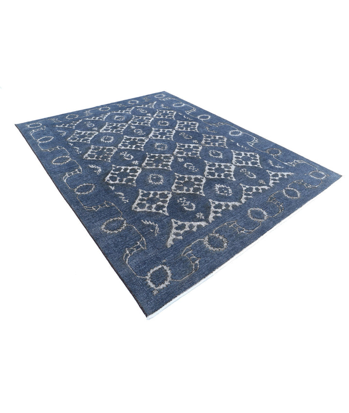 Hand Knotted Onyx Wool Rug 7' 8" x 9' 7" - No. AT17522