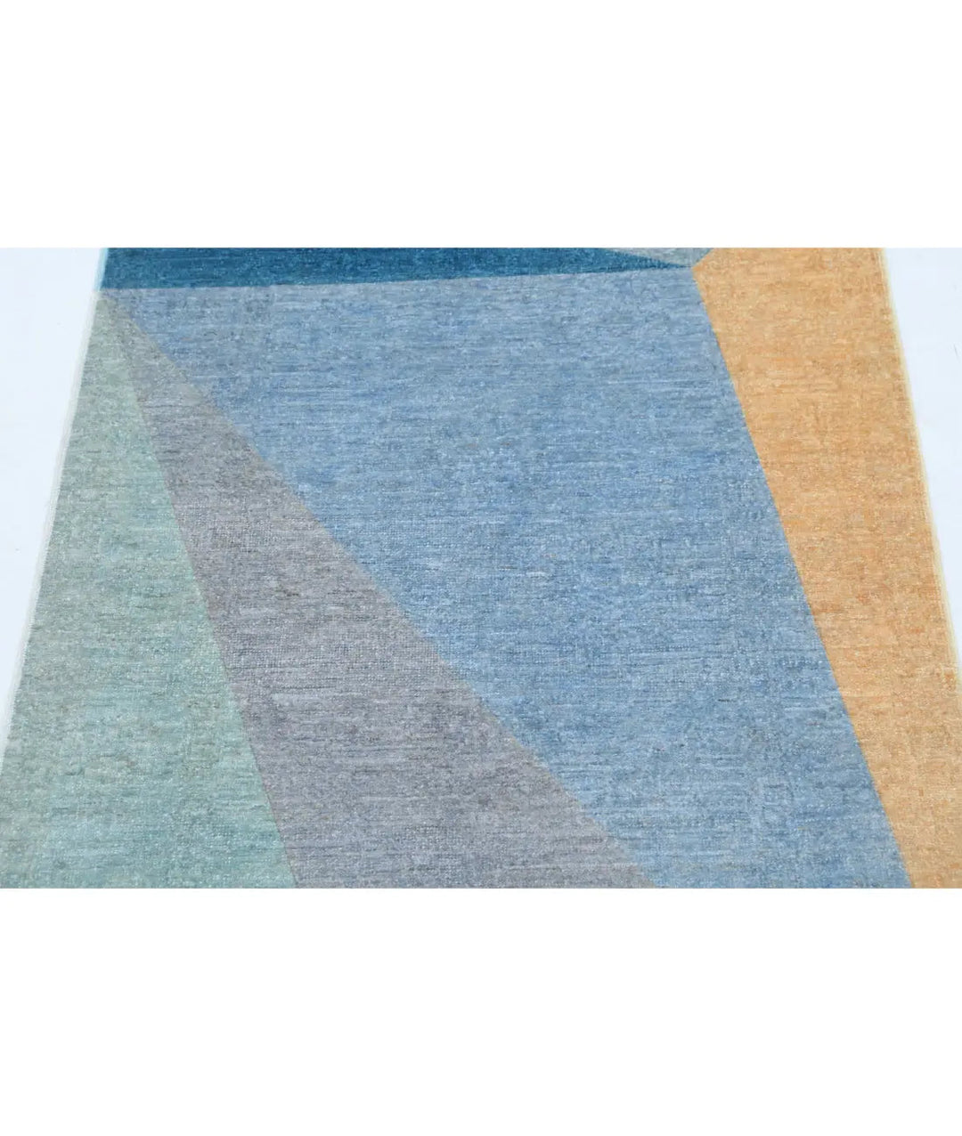 Blue Afghan Overdye Rug 2' 10" x 4' 3" Hand-Knotted | No. AT42870