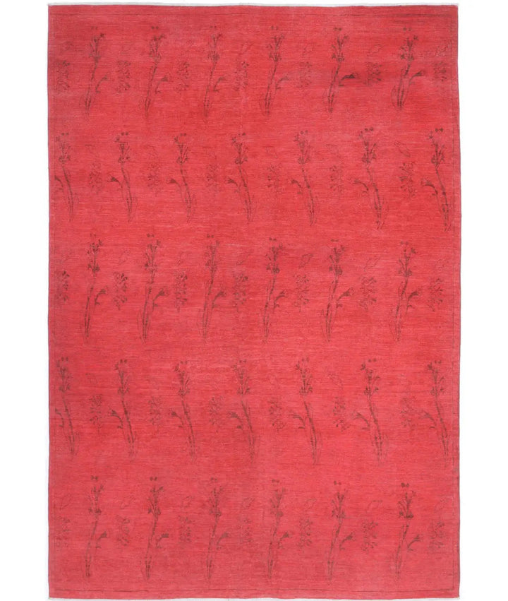 Hand Knotted Overdye Wool Rug 5' 11" x 8' 8" - No. AT34689