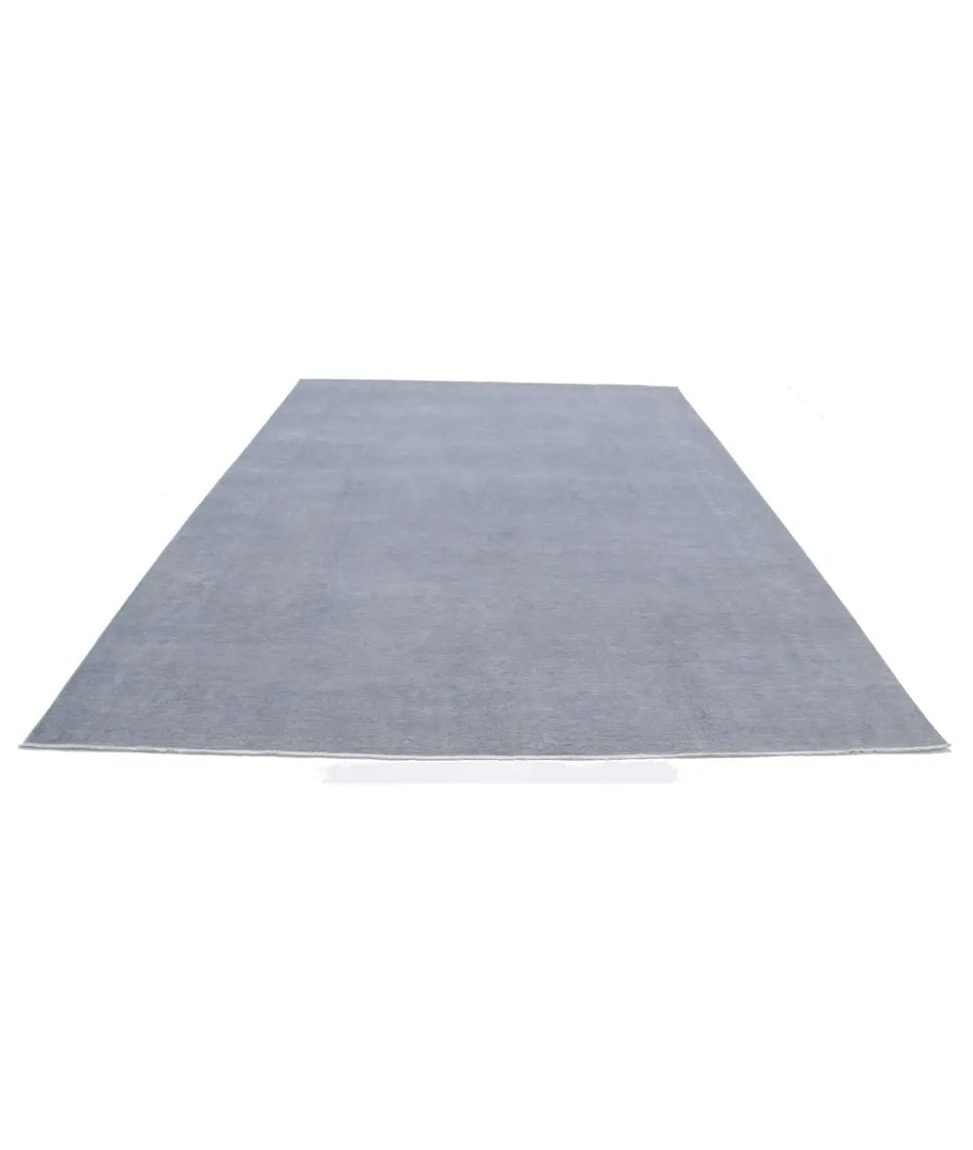 Grey Afghan Overdye Rug 8' 8" x 11' 5" Hand-Knotted | No. AT88099