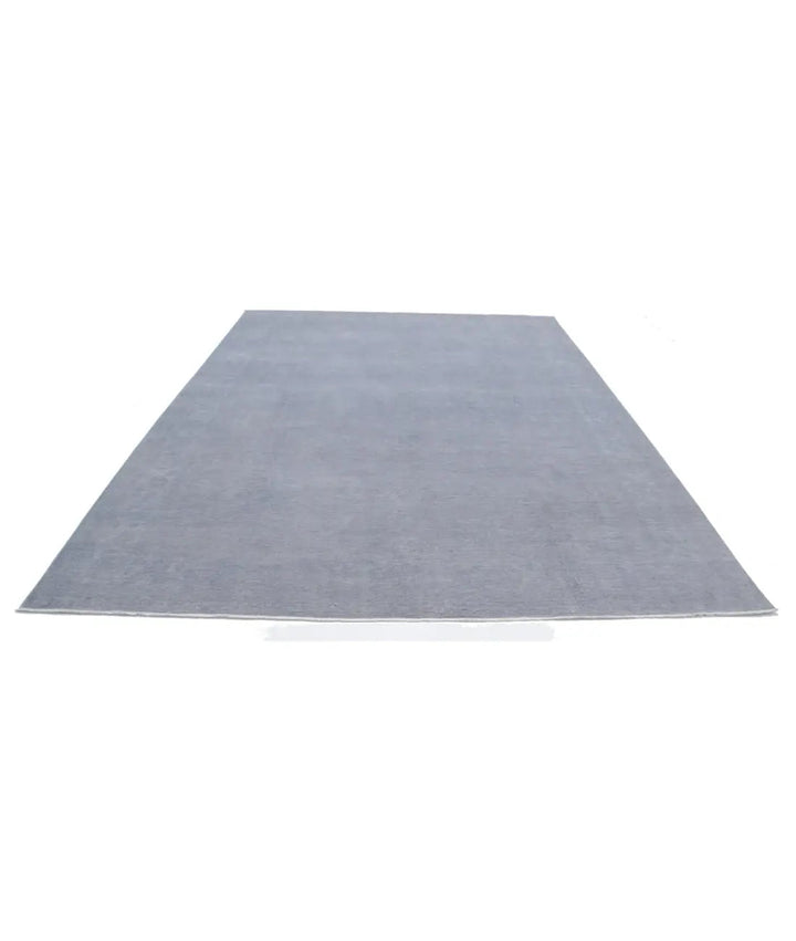Grey Afghan Overdye Rug 8' 8" x 11' 5" Hand-Knotted | No. AT88099