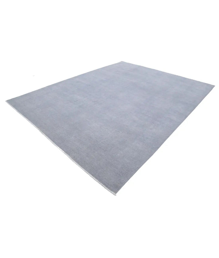 Grey Afghan Overdye Rug 8' 8" x 11' 5" Hand-Knotted | No. AT88099