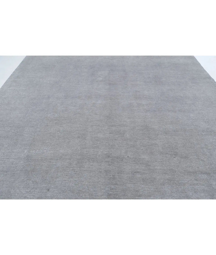 Grey Afghan Overdye Rug 9' 10" x 13' 10" Hand-Knotted | No. AT61135