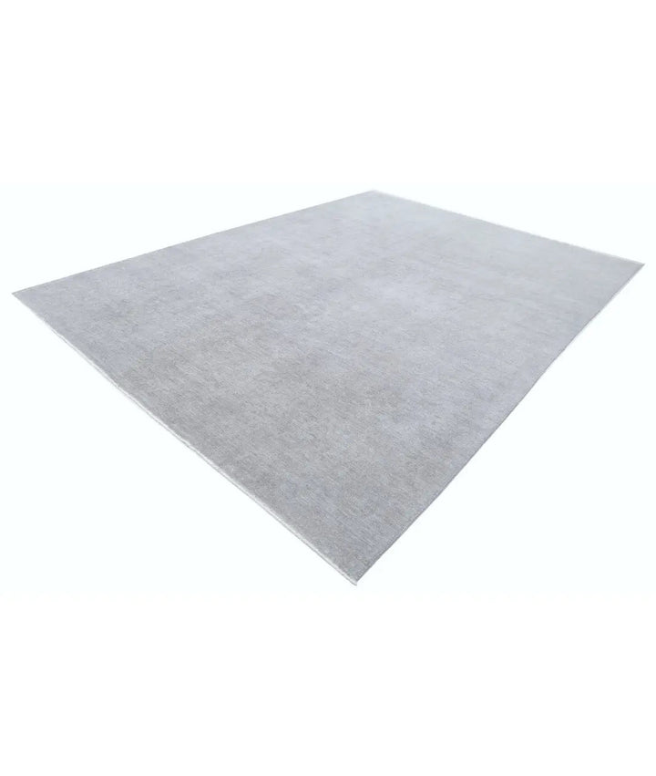 Grey Afghan Overdye Rug 9' 10" x 13' 10" Hand-Knotted | No. AT61135