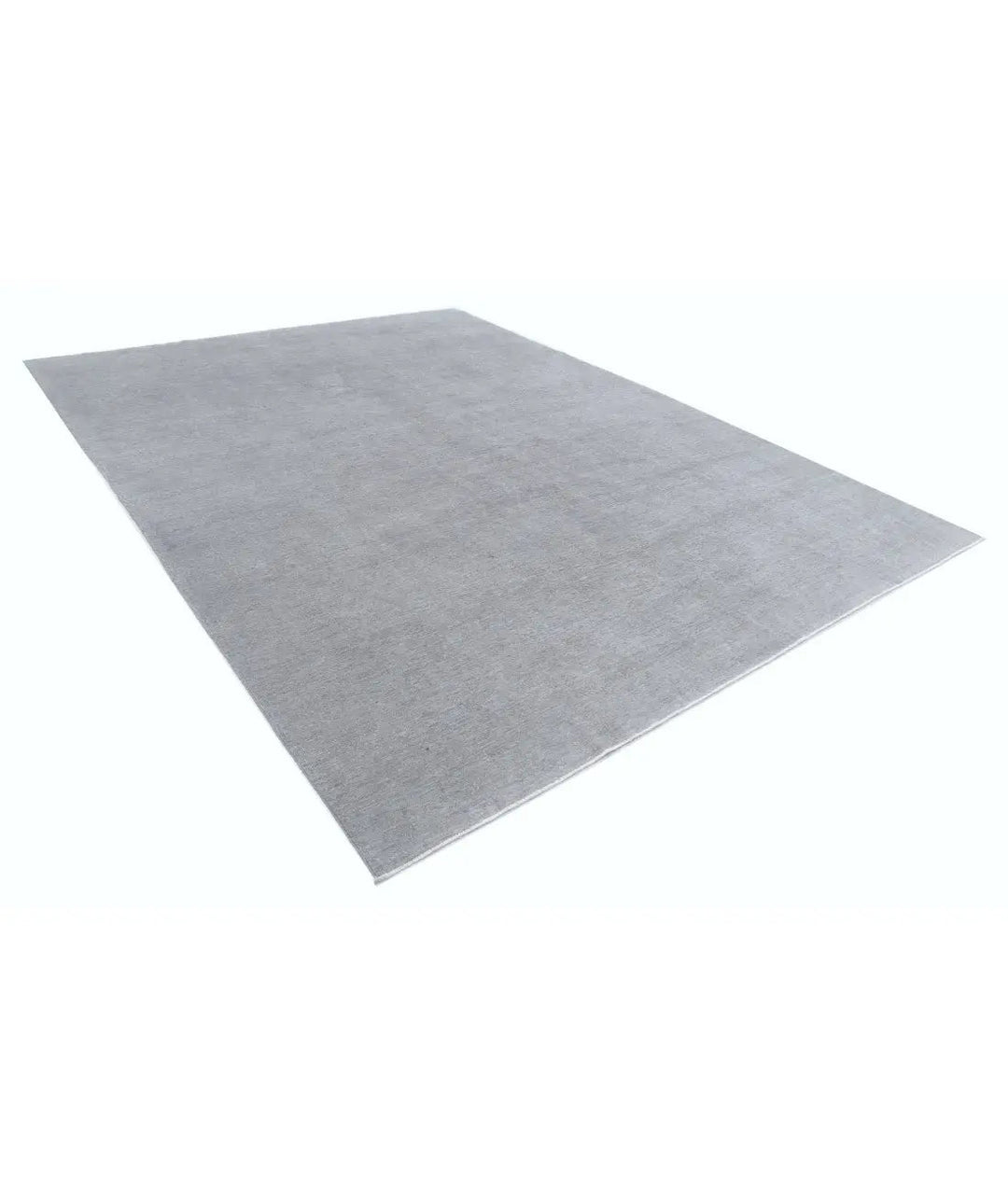 Grey Afghan Overdye Rug 9' 10" x 13' 10" Hand-Knotted | No. AT61135