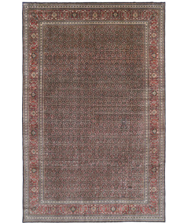 Hand Knotted Oriental Bijar Wool Rug 11' 8" x 18' 2" - No. AT17404
