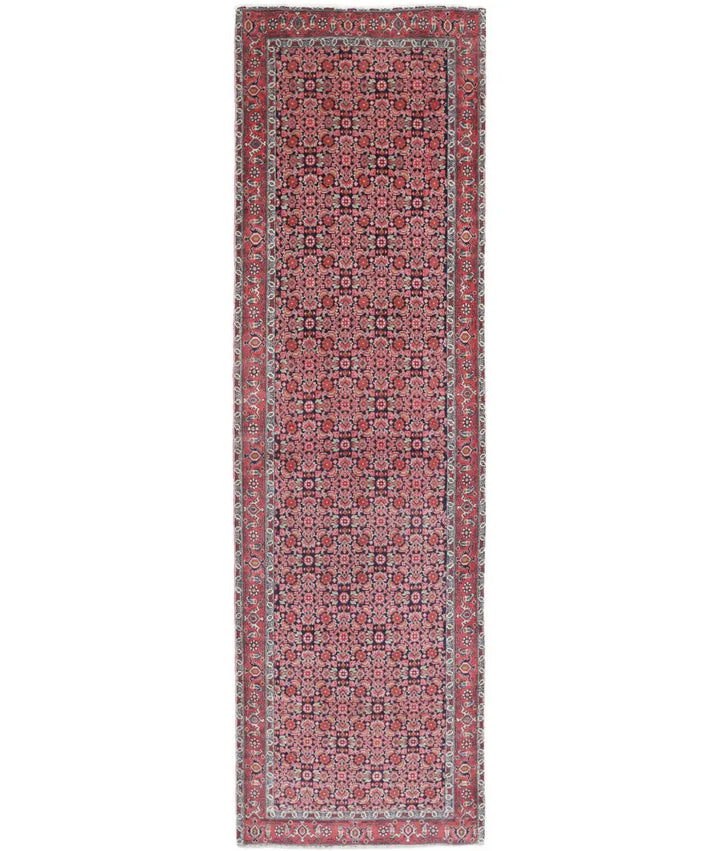 Afghan Bijar Runner Rug 2' 8" x 9' 2" Hand-Knotted | No. AT83849