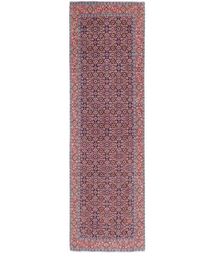Afghan Bijar Runner Rug 2' 9" x 9' 7" Hand-Knotted | No. AT90715