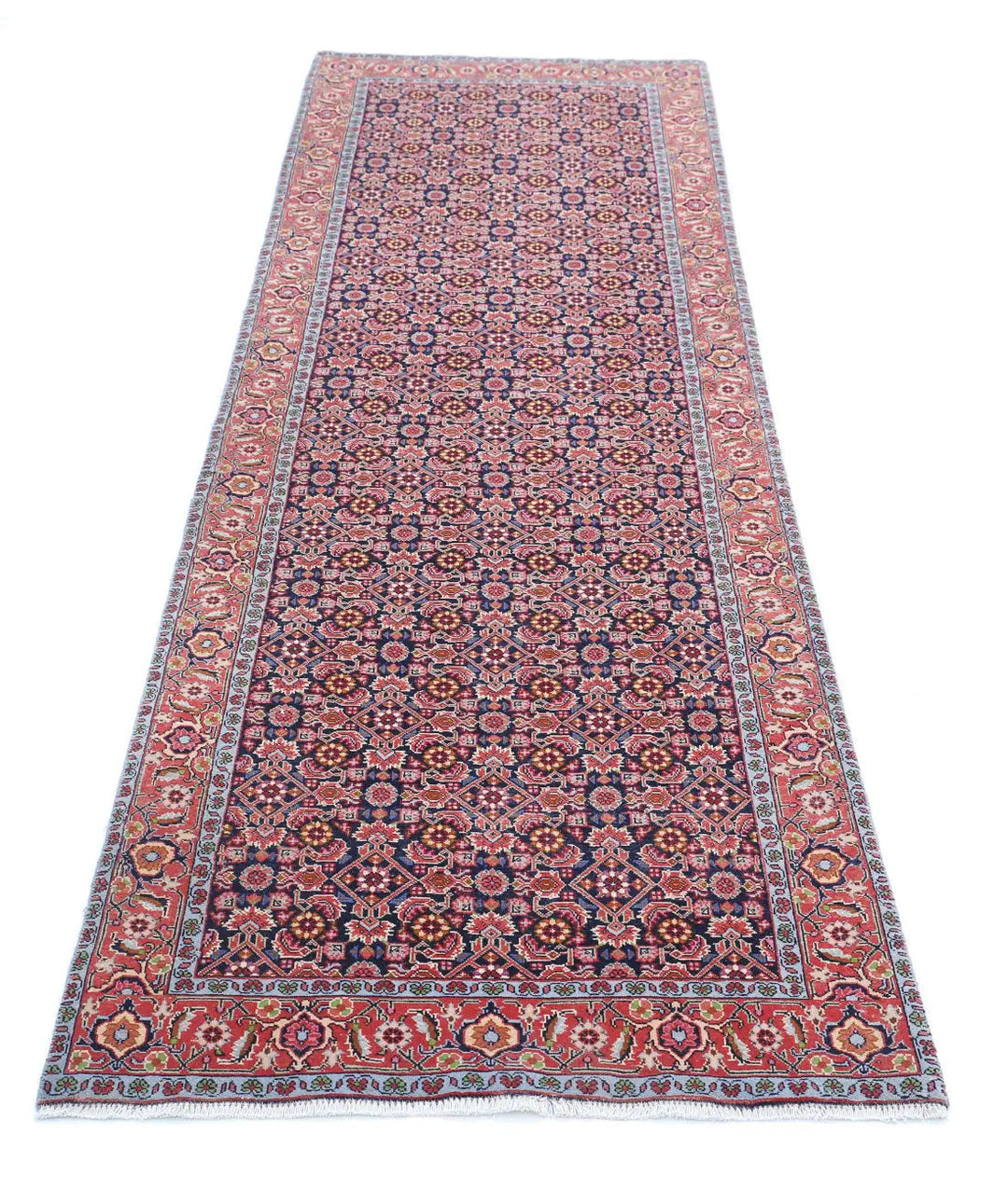 Afghan Bijar Runner Rug 2' 9" x 9' 7" Hand-Knotted | No. AT90715