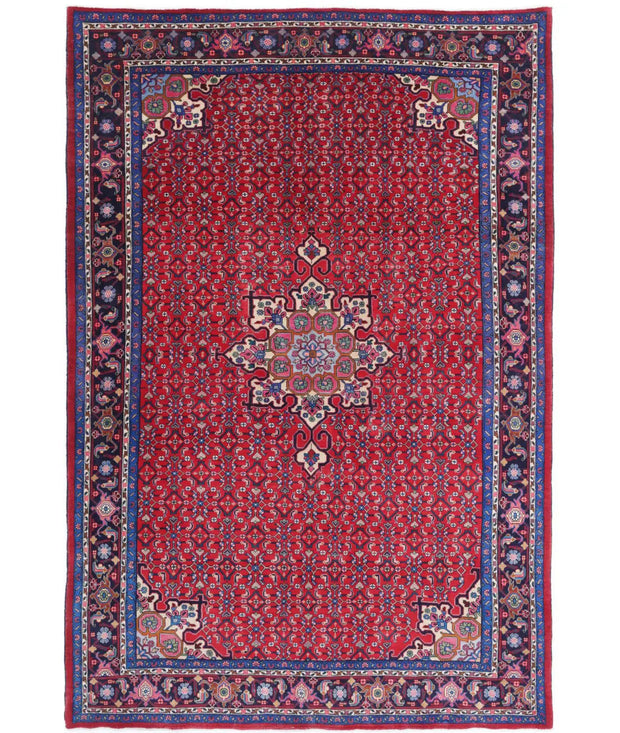 Hand Knotted Oriental Bijar Wool Rug 6' 5" x 9' 9" - No. AT73463