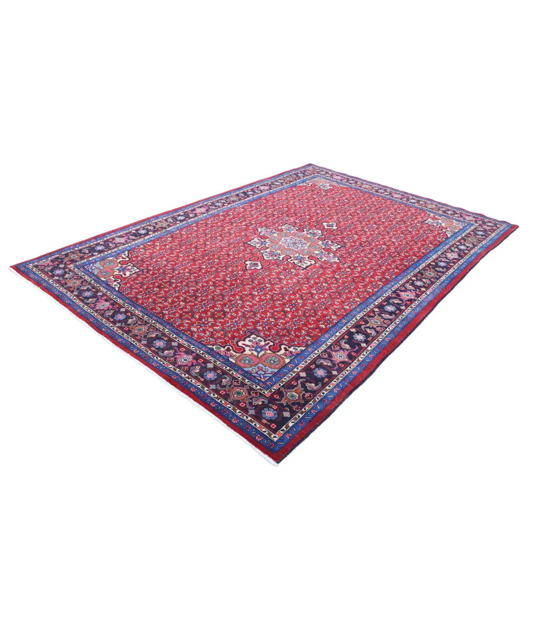 Afghan Oriental Bijar Rug 6' 5" x 9' 9" Hand-Knotted | No. AT73463