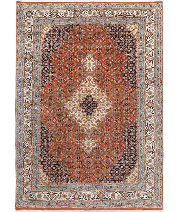 Hand Knotted Oriental Bijar Wool Rug 7' 6" x 10' 10" - No. AT61361
