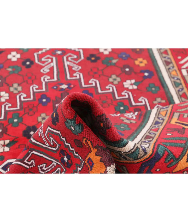 Oriental Hamadan Rug 4' 0" x 6' 0" Hand-Knotted | No. AT19366