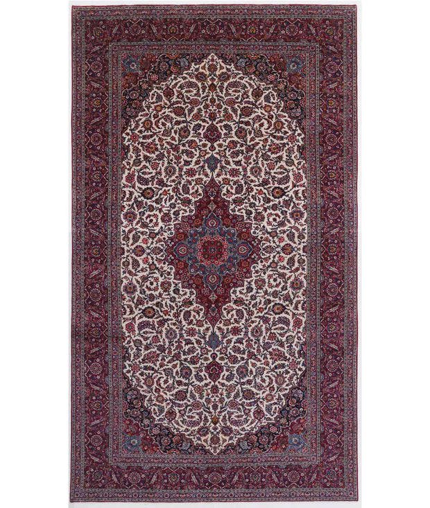 Hand Knotted Oriental Kashan Fine Wool Rug 8' 8" x 15' 9" - No. AT45005