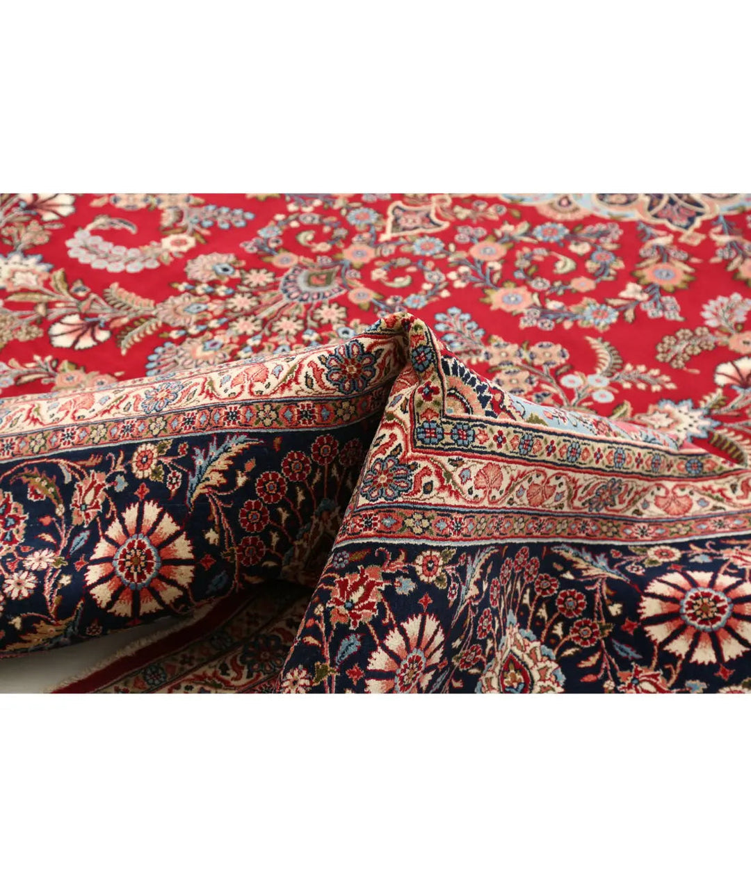 Hand Knotted Oriental Kerman Fine Wool Rug 10' 11" x 16' 6" - No. AT266450
