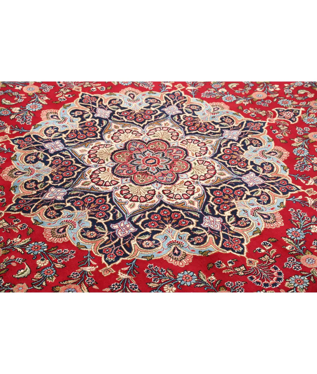 Hand Knotted Oriental Kerman Fine Wool Rug 10' 11" x 16' 6" - No. AT266450