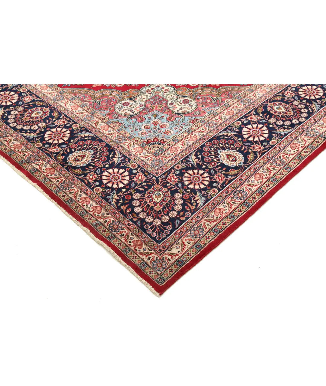Hand Knotted Oriental Kerman Fine Wool Rug 10' 11" x 16' 6" - No. AT266450