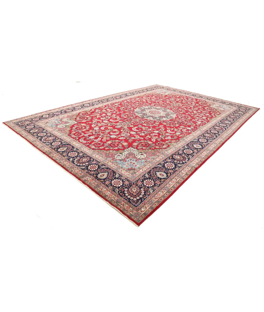 Hand Knotted Oriental Kerman Fine Wool Rug 10' 11" x 16' 6" - No. AT266450