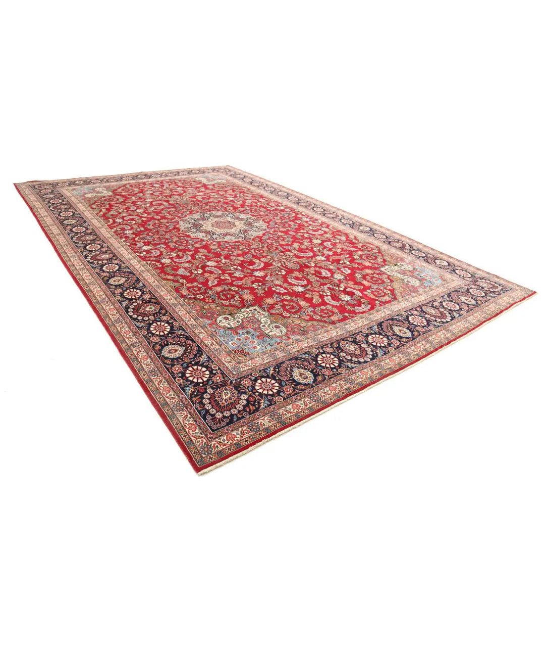 Hand Knotted Oriental Kerman Fine Wool Rug 10' 11" x 16' 6" - No. AT266450