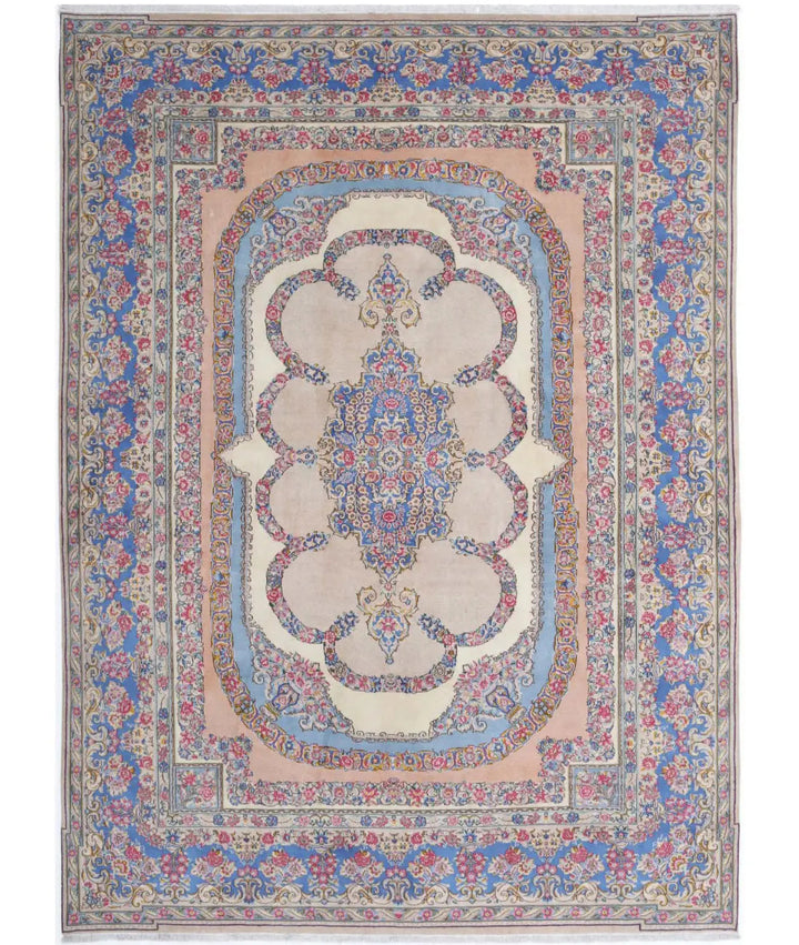 Afghan Oriental Kerman Rug 8' 0" x 10' 10" Hand-Knotted | No. AT24545