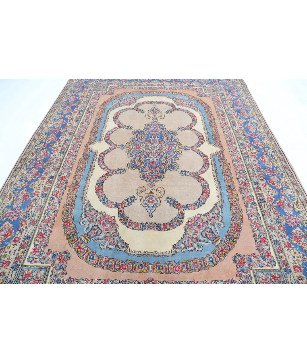 Afghan Oriental Kerman Rug 8' 0" x 10' 10" Hand-Knotted | No. AT24545