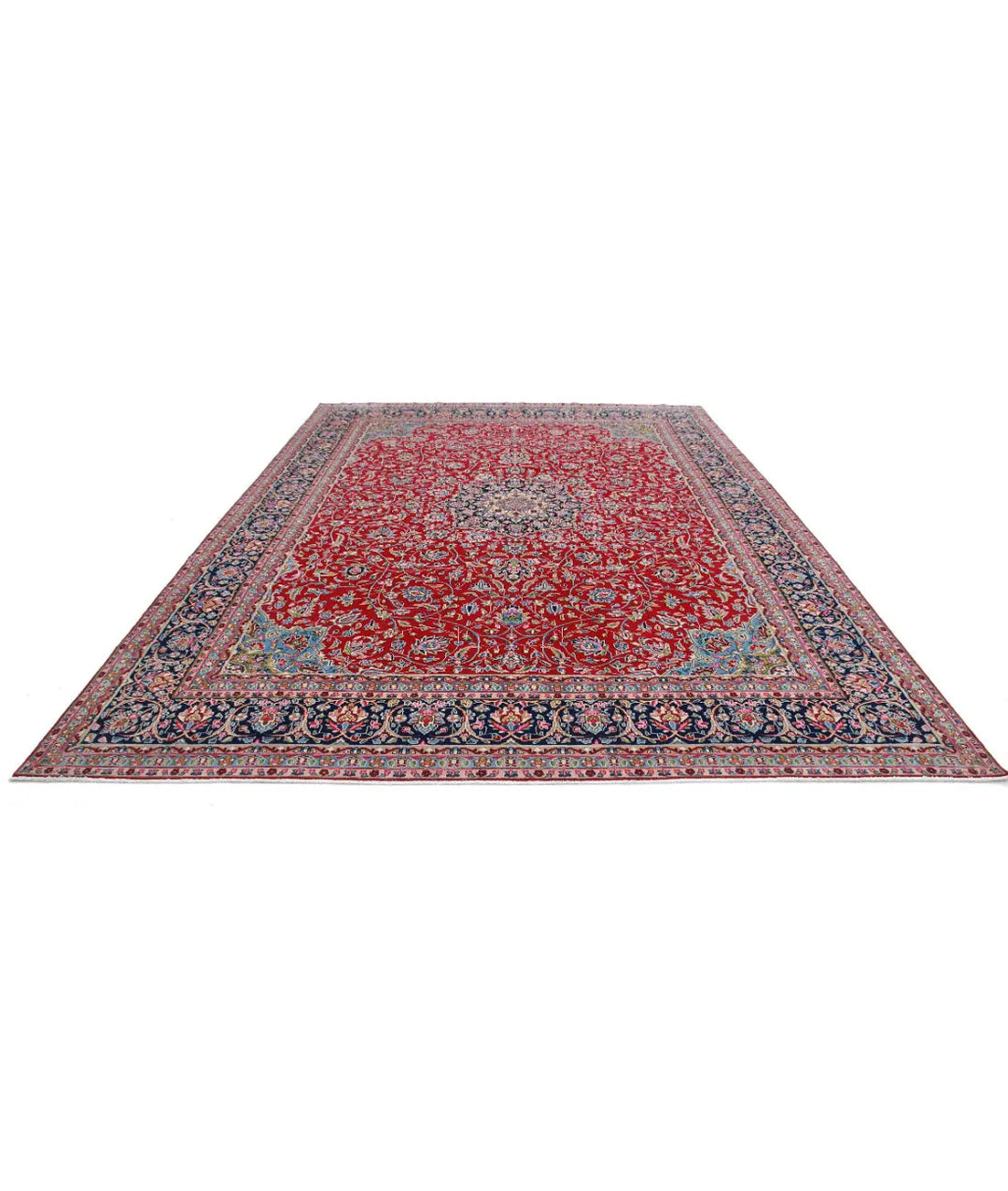 Afghan Oriental Kerman Rug 9' 10" x 13' 8" Hand-Knotted | No. AT63888