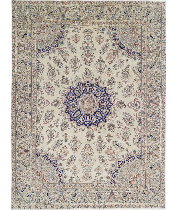 Hand Knotted Oriental Kerman Wool Rug 9' 9" x 13' 2" - No. AT52425