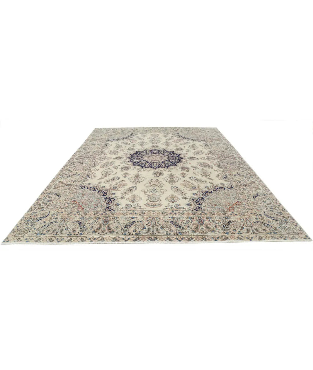 Oriental Kerman Rug 9' 9" x 13' 2" Hand-Knotted | No. AT52425