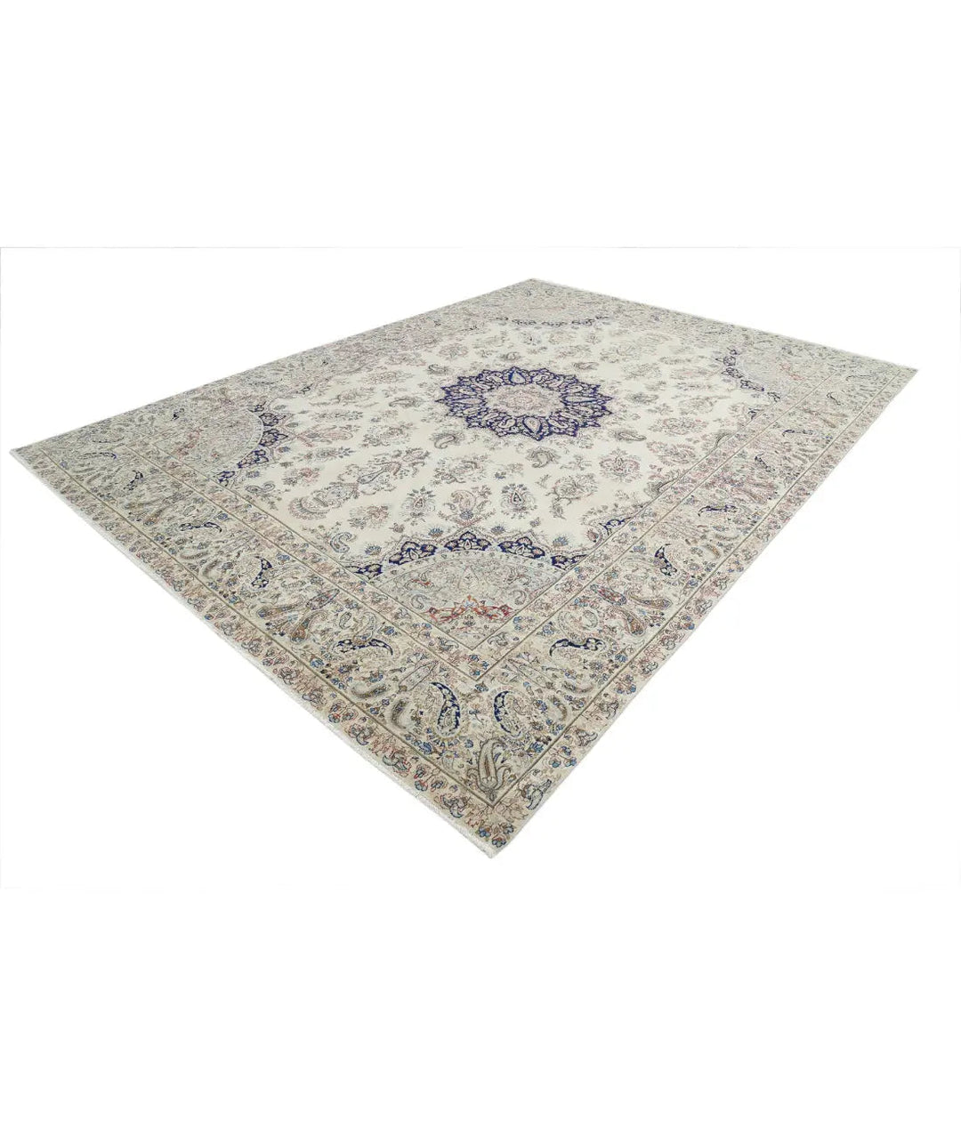 Oriental Kerman Rug 9' 9" x 13' 2" Hand-Knotted | No. AT52425