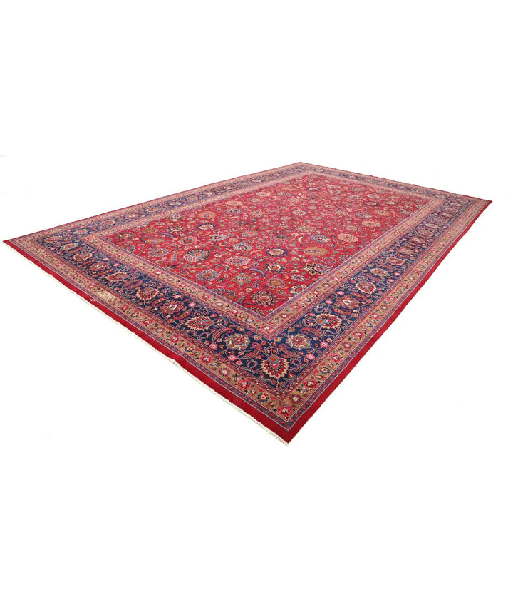 Afghan Mashad Sheikh Borangi Rug 11' 8" x 18' 0" Hand-Knotted | No. AT20668