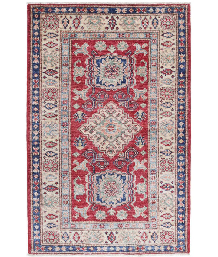 Hand Knotted Royal Kazak Wool Rug 2' 7" x 4' 0" - No. AT663491
