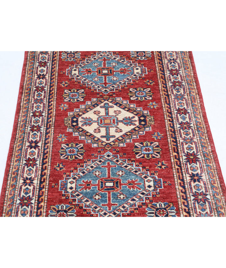 Hand Knotted Royal Kazak Wool Rug 2' 9" x 4' 1" - No. AT98947