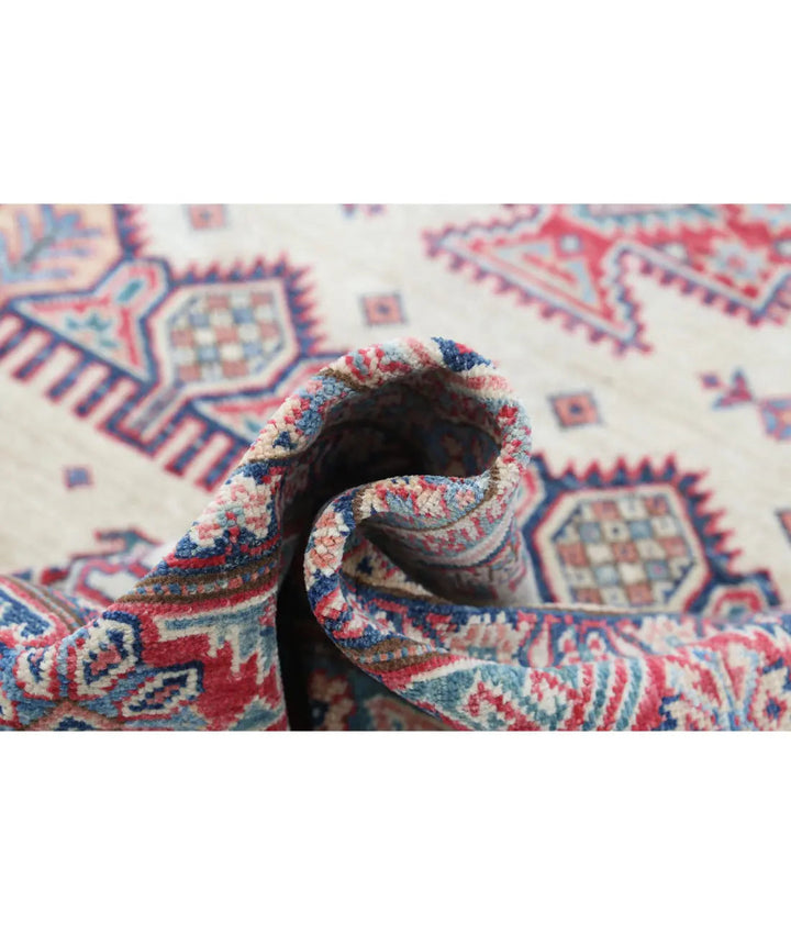 Hand Knotted Royal Kazak Wool Rug 4' 10" x 7' 3" - No. AT82211