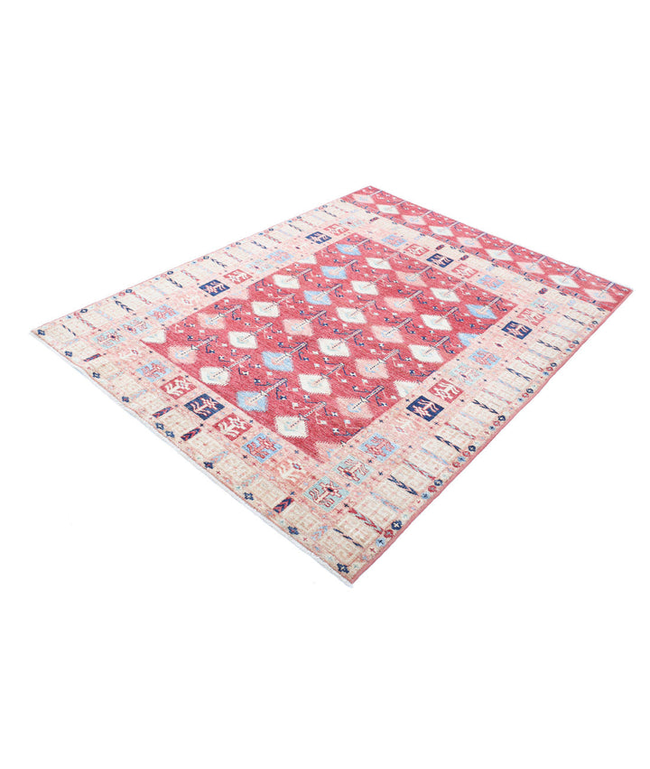 Hand Knotted Royal Kazak Wool Rug 4' 11" x 6' 6" - No. AT532339