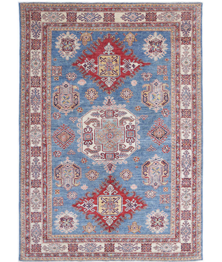 Hand Knotted Royal Kazak Wool Rug 5' 7" x 8' 1" - No. AT770200