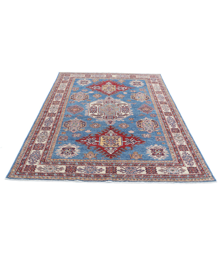 Hand Knotted Royal Kazak Wool Rug 5' 7" x 8' 1" - No. AT770200
