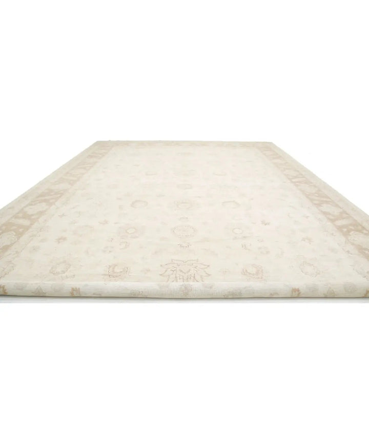 Ivory Afghan Serenity Rug 16' 0" x 23' 2" Hand-Knotted | No. AT44703