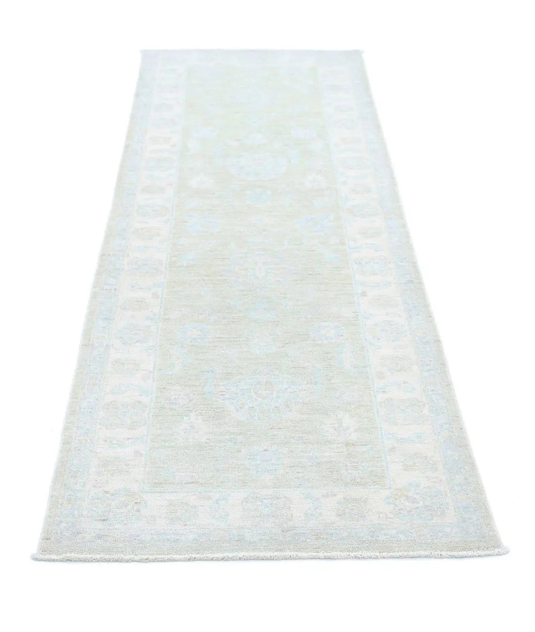 Afghan Serenity Runner Rug 2' 6" x 8' 4" Hand-Knotted | No. AT61257