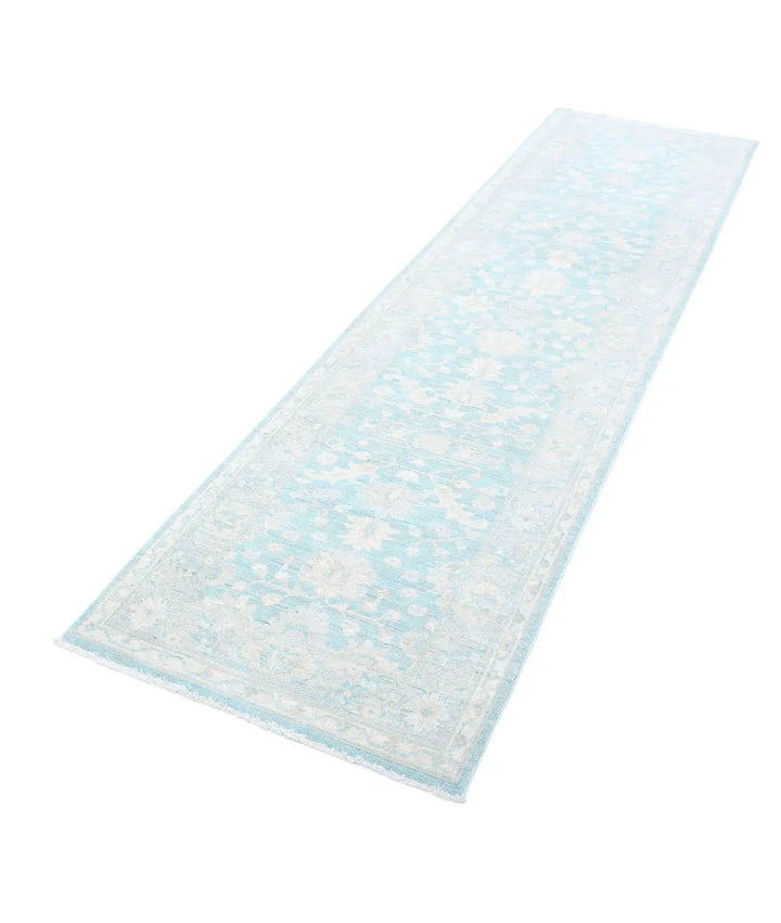 Afghan Serenity Runner Rug 2' 7" x 9' 5" Hand-Knotted | No. AT12064