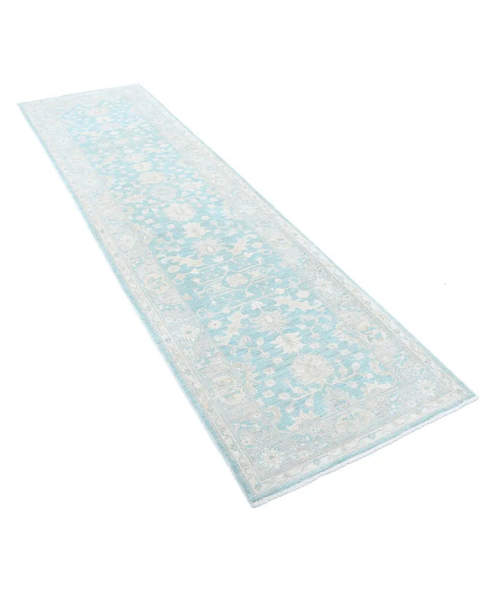 Afghan Serenity Runner Rug 2' 7" x 9' 5" Hand-Knotted | No. AT12064