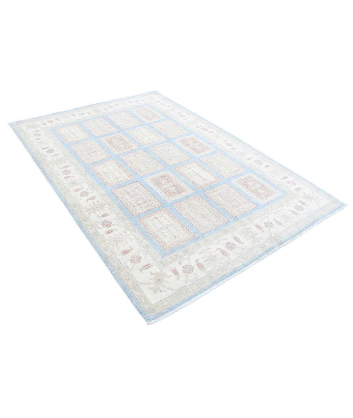 Afghan Serenity Rug 5'6" x 7'10" Hand-Knotted | No. AT31849