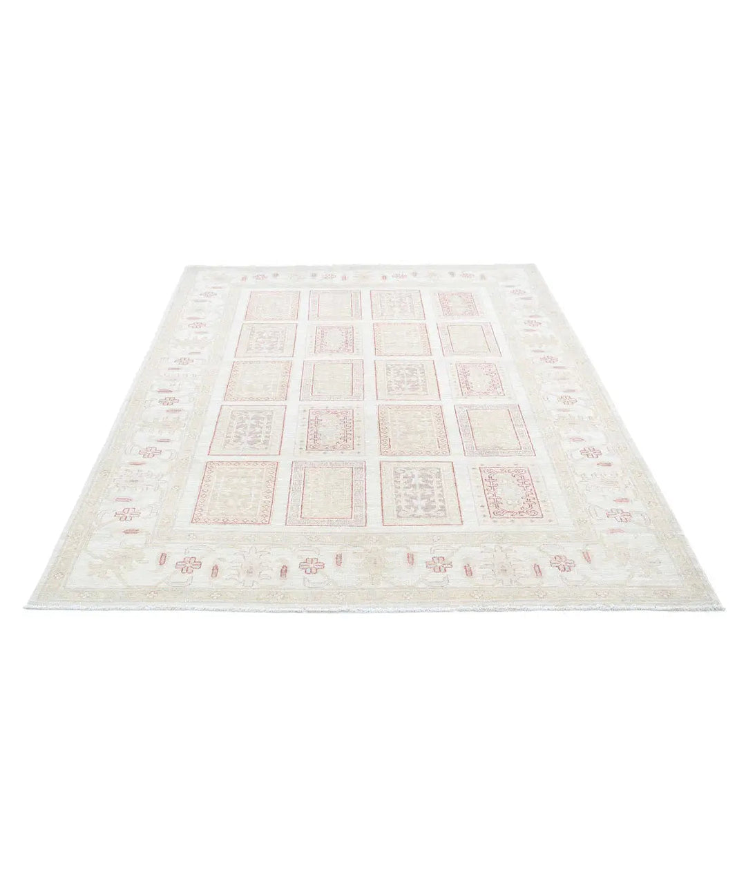 Afghan Serenity Rug 5' 6" x 7' 11" Hand-Knotted | No. AT31279