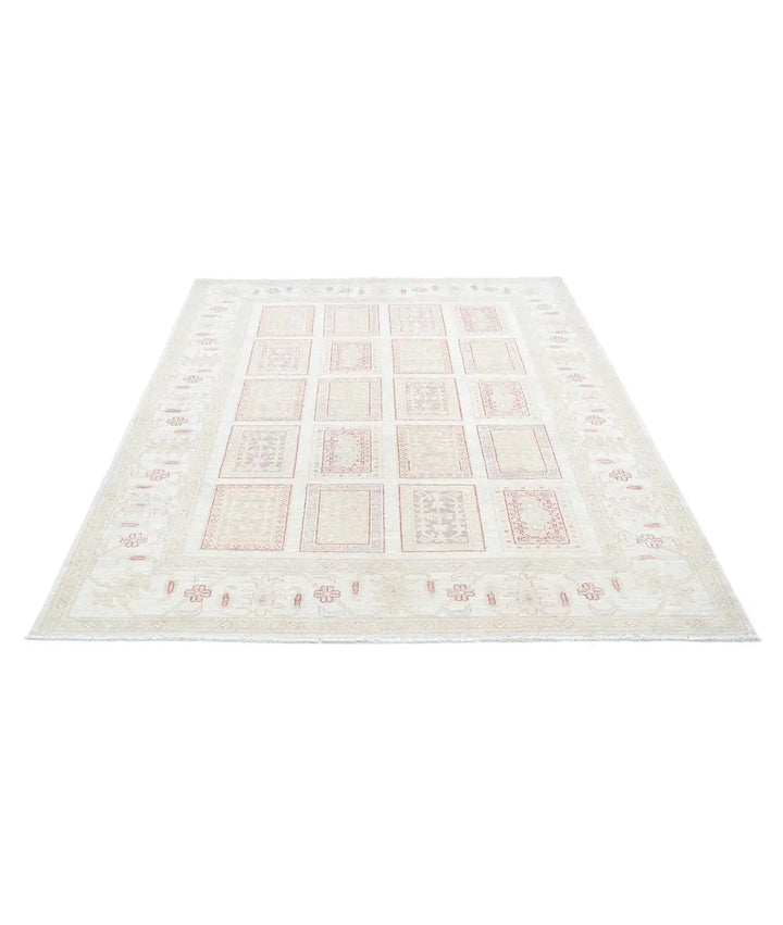 Afghan Serenity Rug 5' 6" x 7' 11" Hand-Knotted | No. AT31279