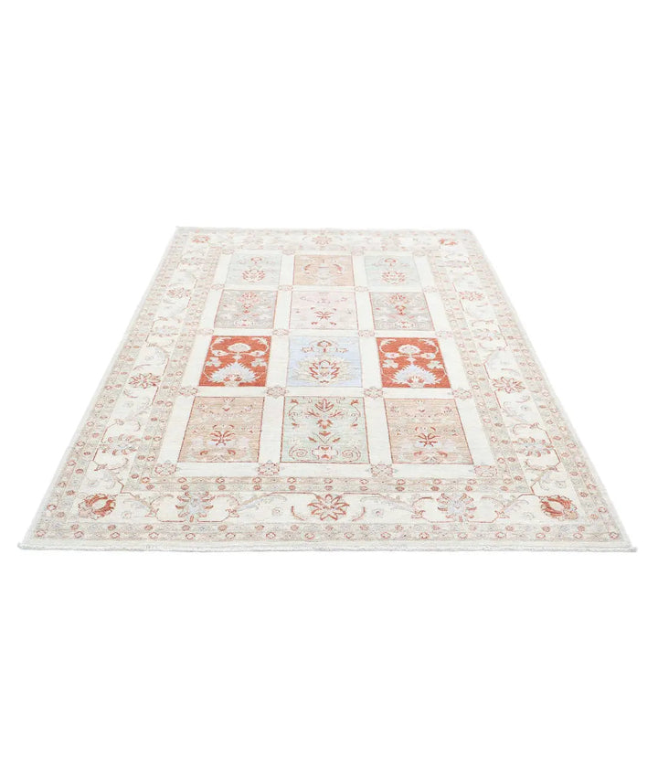 Afghan Serenity Rug 5' 6" x 7' 7" Hand-Knotted | No. AT32686