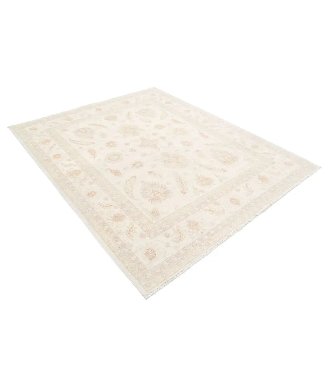 Afghan Serenity Rug 6' 6" x 7' 9" Hand-Knotted | No. AT94142