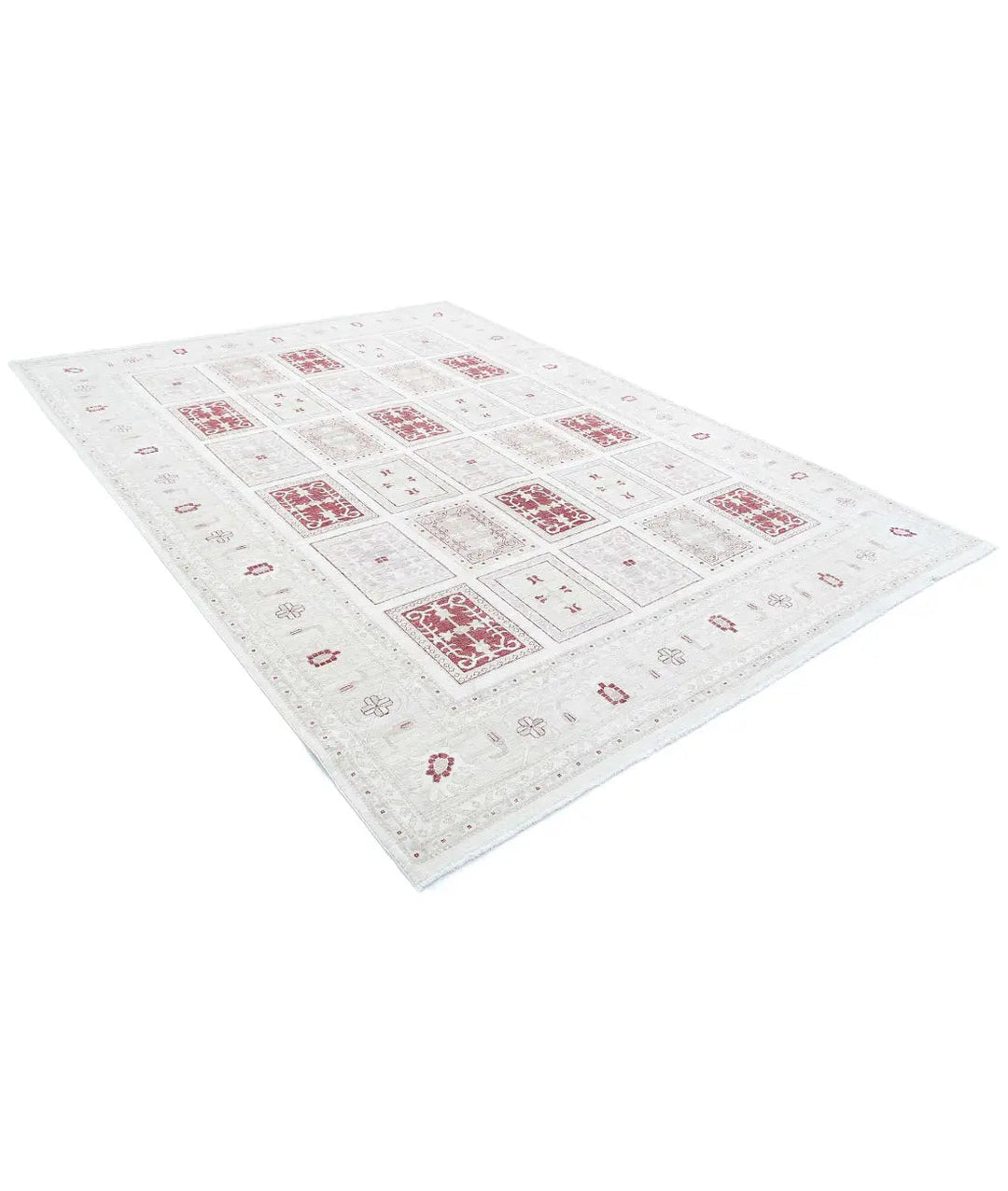Afghan Serenity Rug 8' 1" x 11' 2" Hand-Knotted | No. AT87772